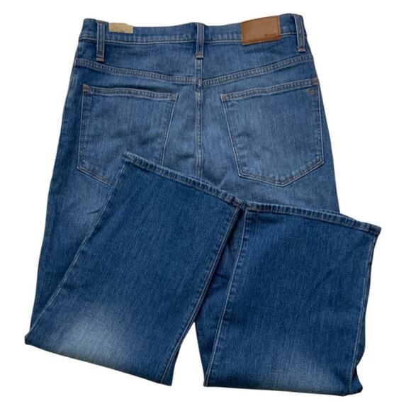 Madewell Jeans Womens 30 Slim Wide Leg Crop Button Fly Mid Wash Streetwear Denim - Picture 4 of 16